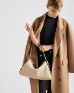 Prada Aimée Large Leather Shoulder Bag - Image 6